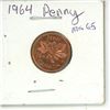 Image 1 : 1964 canadian penny- MS 65
