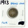 Image 1 : 1913 canadian 10 cent coin - broad leaves