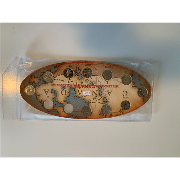 1999 25 cent month/holder (short 2) set