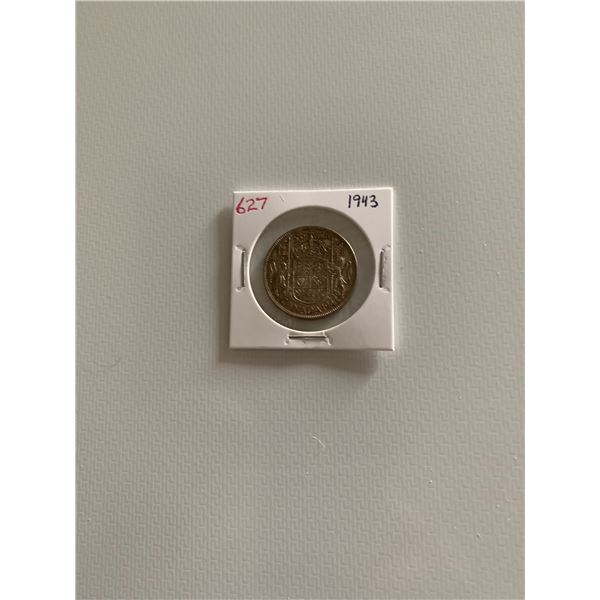 1943 canadian silver 50 cent coin