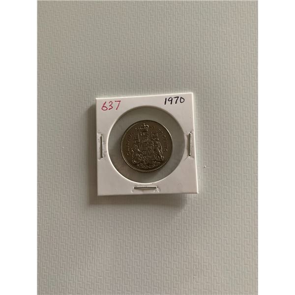 1970 canadian 50 cent coin