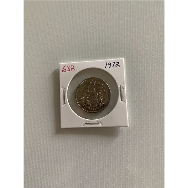 1972 canadian 50 cent coin