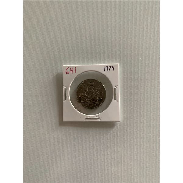 1974 canadian 50 cent coin