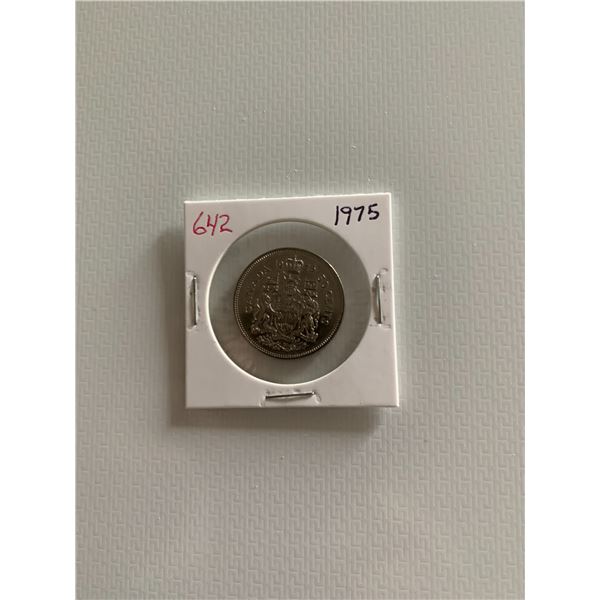 1975 canadian 50 cent coin