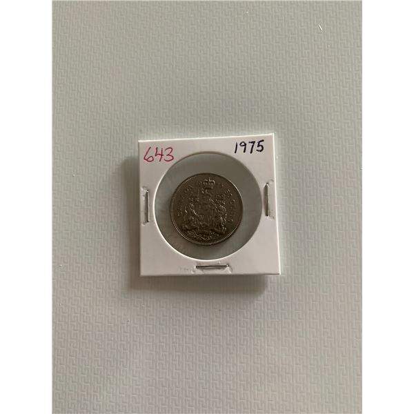 1975 canadian 50 cent coin