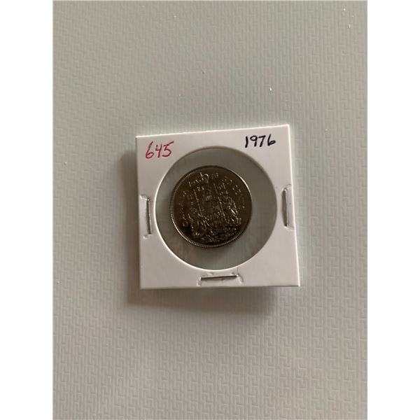 1976 canadian 50 cent coin