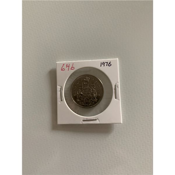 1976 canadian 50 cent coin