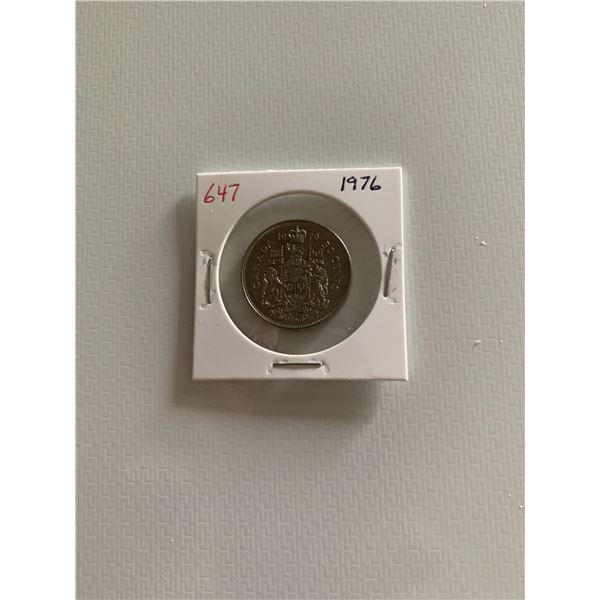 1976 canadian 50 cent coin