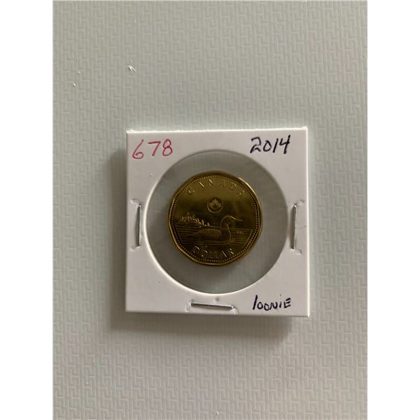 2014 canadian  loonie