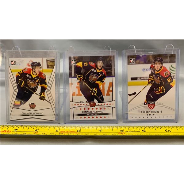 Conor McDavid 3x Erie Ottors Rookie Cards