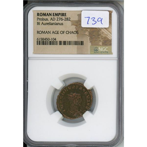 276-282 AD Roman Empire, Prubus, BI Aurelianianus (NGC #6158450-104)