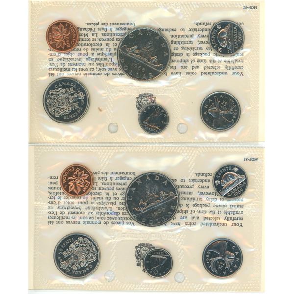 1968 & 1969 Canadian UNC Year Sets