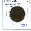 Image 1 : 1859 Canada N9 Low 9 Large Cent