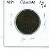 Image 2 : 1891 Canada Large Cent