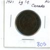 Image 1 : 1901 Canada Large Cent