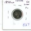 Image 1 : 1858 Canada SD Silver 5¢