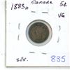 Image 1 : 1883H Canada Silver 5¢