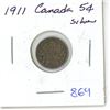 Image 1 : 1911 Canada Silver 5¢