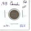 Image 1 : 1913 Canada Silver 5¢ (2.)