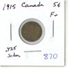 Image 1 : 1915 Canada Silver 5¢
