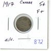 Image 1 : 1917 Canada Silver 5¢