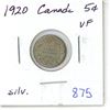 Image 1 : 1920 Canada Silver 5¢