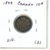 Image 2 : 1899 Canada  Silver 10¢ (2.)