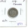 Image 1 : 1915 Canada Silver 10¢