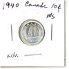 Image 2 : 1940 Canada Silver 10¢