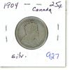 Image 1 : 1904 Canada Silver 25¢
