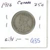 Image 1 : 1916 Canada Silver 25¢