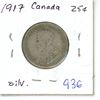 Image 1 : 1917 Canada Silver 25¢