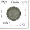 Image 1 : 1930 Canada Silver 25¢