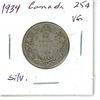 Image 2 : 1934 Canada Silver 25¢