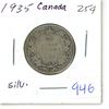 Image 1 : 1935 Canada Silver 25¢