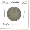 Image 2 : 1936 Canada Silver 25¢