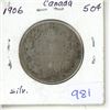 Image 1 : 1906 Canada Silver 50¢