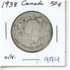 Image 1 : 1938 Canada Silver 50¢
