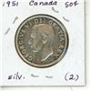 Image 2 : 1951 Canada Silver 50¢ (2.)