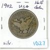 Image 1 : 1902 USA Silver Half Dollar