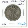 Image 1 : 1933 USA Silver Half Dollar