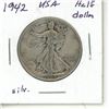 Image 2 : 1942 USA Silver Half Dollar