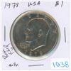 Image 1 : 1978 USA Eisenhower Silver Dollar with Rim Clip Error