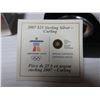 Image 5 : 2007 Canada Sterling Silver Hologram $25 Coin:  Olympic Games, Curling, COA