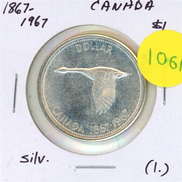 1967 Canada Silver $1 (1.)