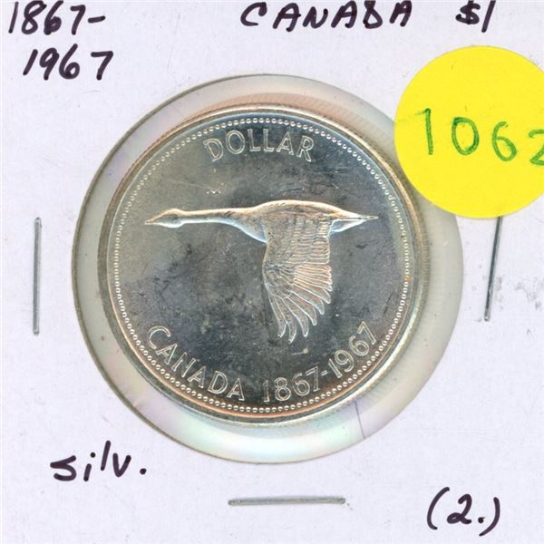 1967 Canada Silver $1 (2.)