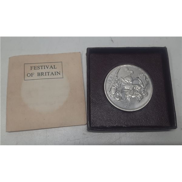 1951 Festival of Britain Crown Medallion