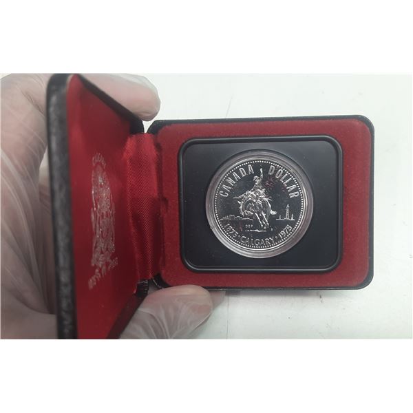 1875-1975 Canada Silver Calgary Stampede $1