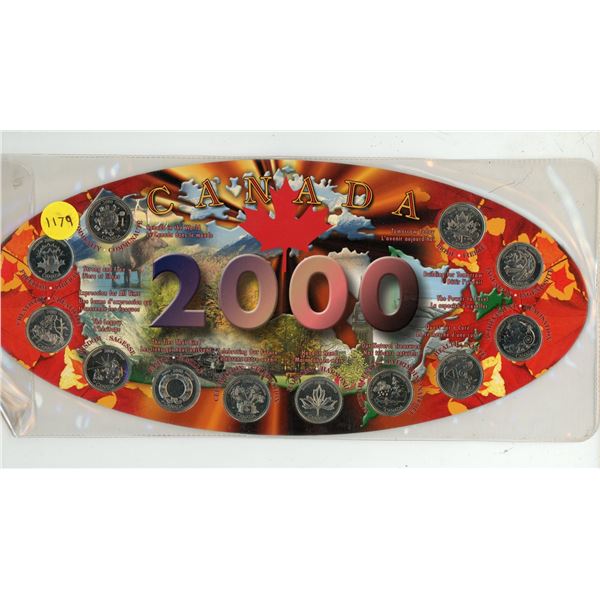 2000 Canada Millenium Quarters Set