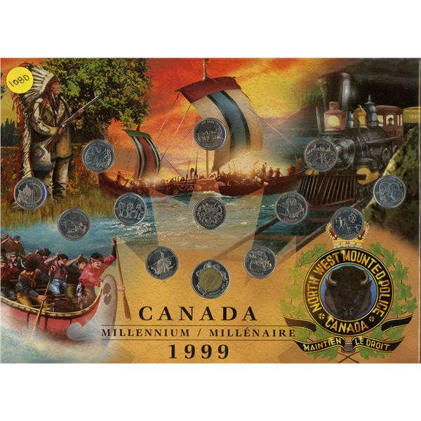 1999 Canada Millenium Quarters & Toonie (Nunavut) Set